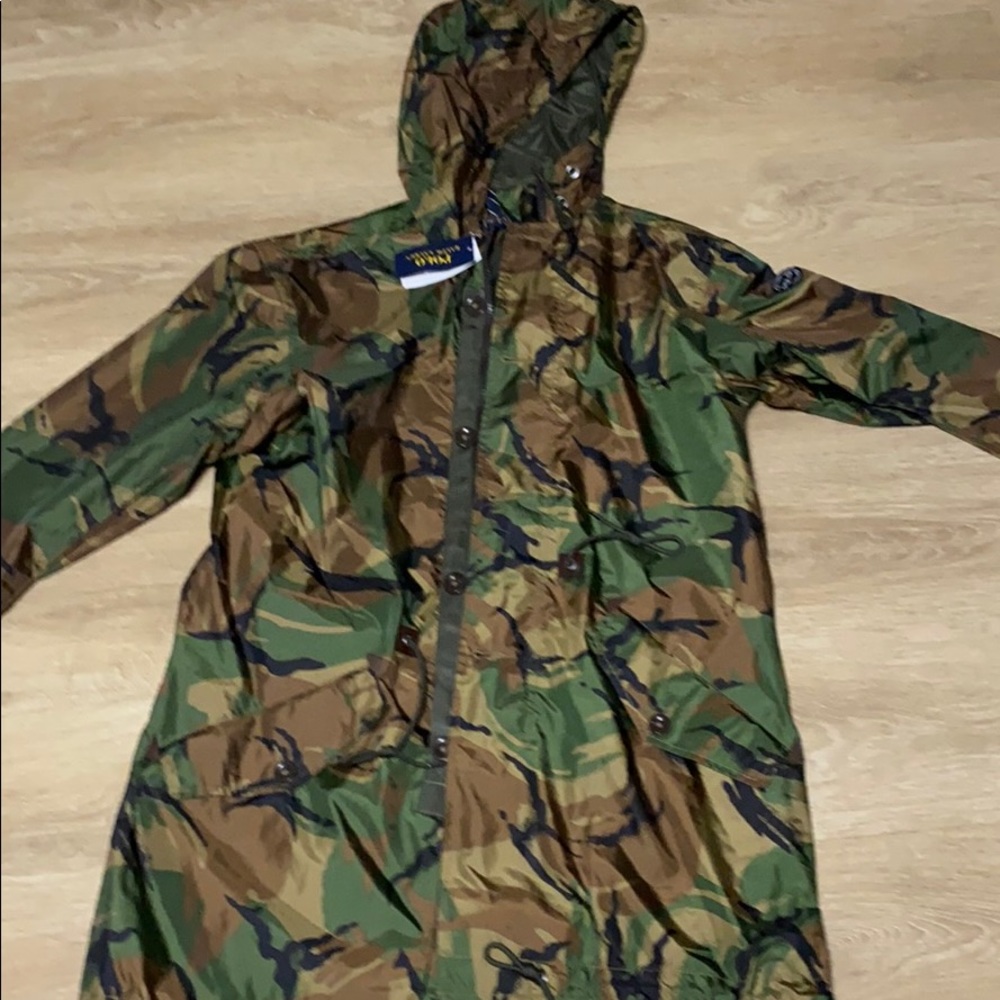 Polo trenchcoat camo waterproof